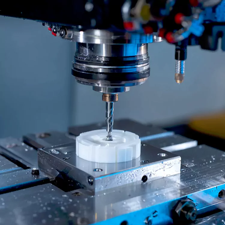 أجزاء بلاستيكية بآلة CNC